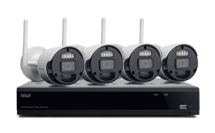 ISWK1N8BF2MP4GEN1 ISIWI KIT WIRELESS CONNECT S4 ISW-K1N8BF2MP-4 GEN1 NVR 8 CANALI + 4 TELECAMERE IP 1080P 2MPX WIRELES