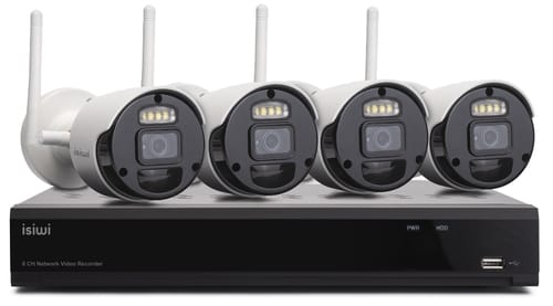 e749169b90e5b96ab73c5e5790a60040 ISIWI KIT WIRELESS CONNECT S4 ISW-K1N8BF2MP-4 GEN1 NVR 8 CANALI + 4 TELECAMERE IP 1080P 2MPX WIRELES