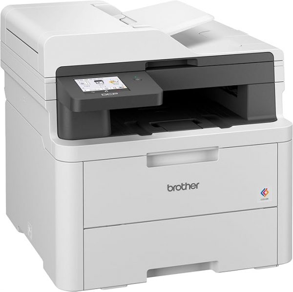 71ea53CzpCL._AC_SX679_ Brother DCPL3560CDW Multifunzione Led a Colori 3 in 1, 26 Ppm, Stampa Fronte, Retro Automatica Fino a 10 Pagine al Minuto, Gigabit Ethernet, WIFI a 5 Ghz Potente e veloce e USB, Vassoio Carta da 250 Fogli