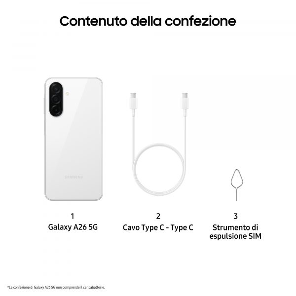 82b1b096d14cf4f64ca331093ea07e782bd4ae57 SAMSUNG GALAXY A26 5G 256GB 8GB WHITE