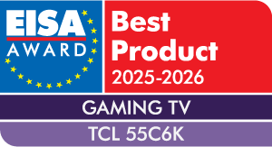 EISA-Award-Logo-TCL-55C6K TCL 55C6K: La Migliore TV 4k Gaming Secondo EISA, Una Scelta Avanzata per Videogiocatori Esigenti