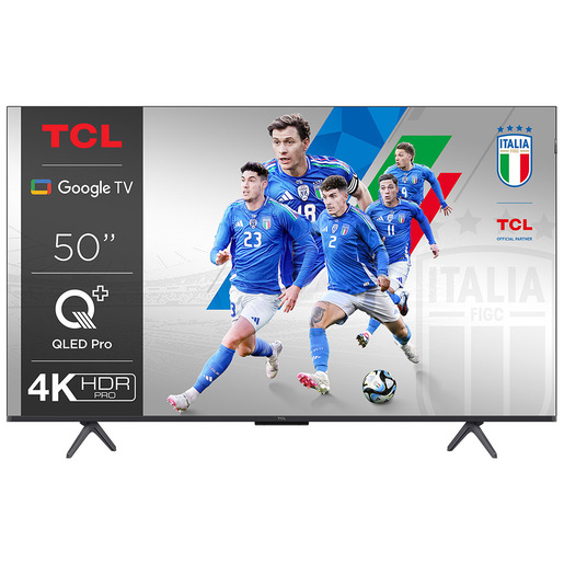 TCL C65 Serie C6 Smart TV QLED 4K 50'' 50C655, Dolby Vision, Dolby Atmos, Google TV