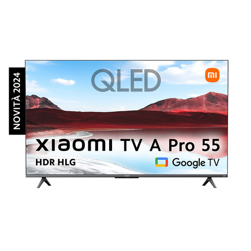 Xiaomi TV A Pro 55'' 139,7 cm (55'') QLED 4K Ultra HD Smart TV Wi-Fi Grigio, Titanio