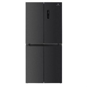 Electroline 4DE58NV1KD0 frigorifero 4 porte Libera installazione D Nero, Acciaio inox