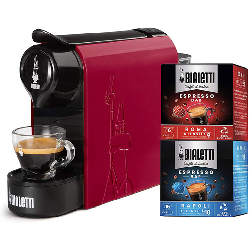 api-rest-00ed29448a7522f610cac04d7b9ea7e0-assets-1e65d6da3e3d3448115737fa942a735d-preview-sgmConversionBaseFormat-sgmEbayProductFormat Bialetti GIOIA ROSSO+32CAPS Automatica Macchina per caffè a capsule 0,5 L