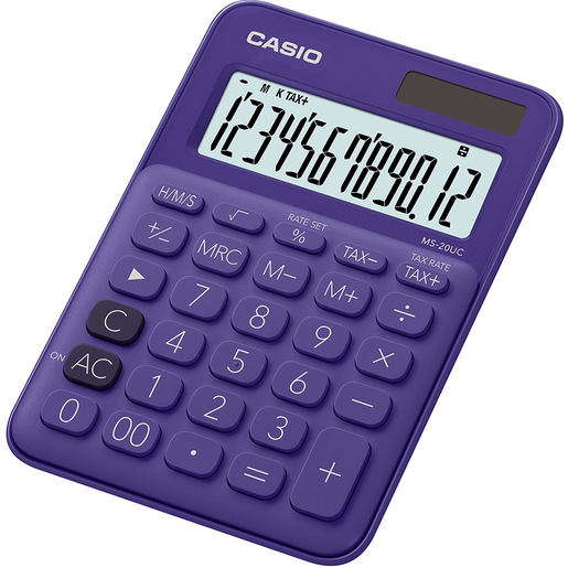 Casio MS-20UC-PL calcolatrice Desktop Calcolatrice di base Viola
