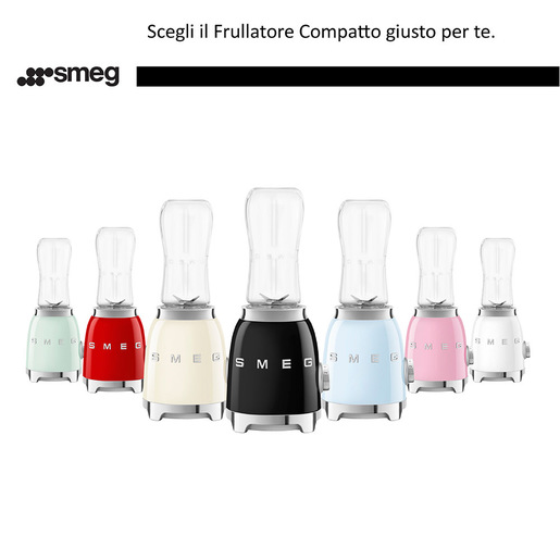 GRAFICA COLORE Smeg Frullatore Compatto 50's Style – Rosa LUCIDO – PBF01PKEU