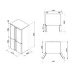 Smeg FQ60CPO6 frigorifero side-by-side Libera installazione 572 L Crema