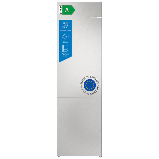 Bosch Serie 4 KGN392LAG Frigorifero Combinato da libera installazione 203 X 60 cm Metal look Classe A