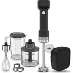 KitchenAid Frullatore a Immersione Senza Fili con Accessori e Batteria Rimovibile 12V