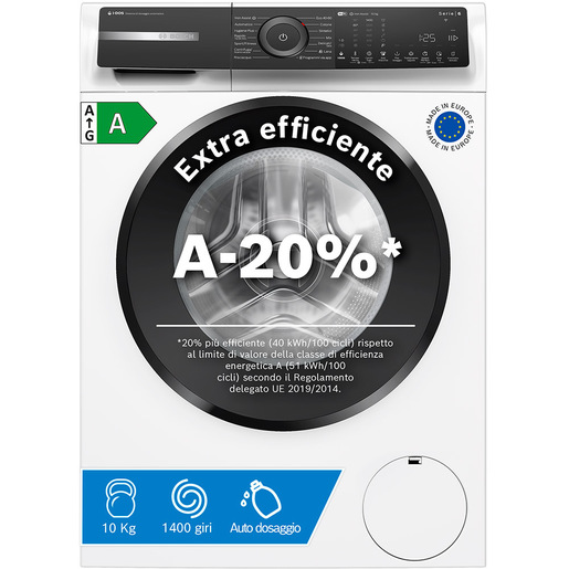 api-rest-00ed29448a7522f610cac04d7b9ea7e0-assets-4a04968d8fa24f5dc114072dfcffdef4-preview-sgmConversionBaseFormat-sgmEbayProductFormat Bosch Serie 6 WGH254A0IT Lavatrice a carica frontale 10kg 1400g/min Bianco A-20%
