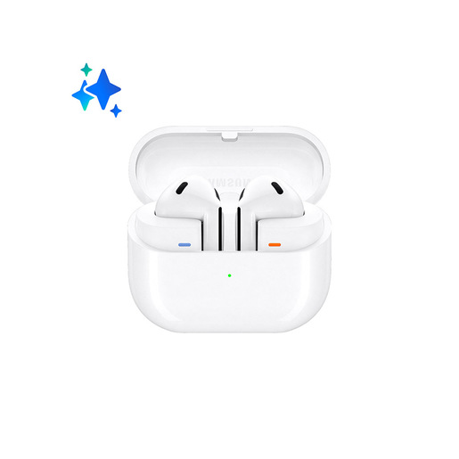 buds3_ WHITE_dettaglio Samsung Galaxy Buds3 Auricolari Ai open-type True Wireless, Audio Hi-Fi, Impermeabilità IP57, White