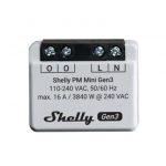 Shelly PM Mini Gen3 interruttore elettrico Interruttore intelligente 1P Grigio