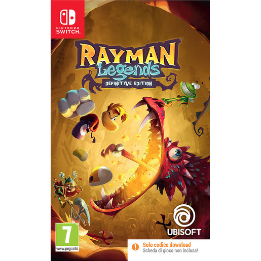 Rayman Legends: Definitive Edition, Code in Box