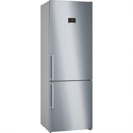 Bosch Serie 6 KGN49AICT Frigorifero Combinato da libera installazione 203 x 70 cm Acciaio anti-impronta Classe C