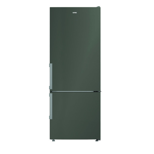 Ignis IGNK2 1472 XP4E Frigorifero combinato a libera installazione, Dual No Frost , 70 cm, Classe E, Manhattan Grey, 36 db, h 1870cm
