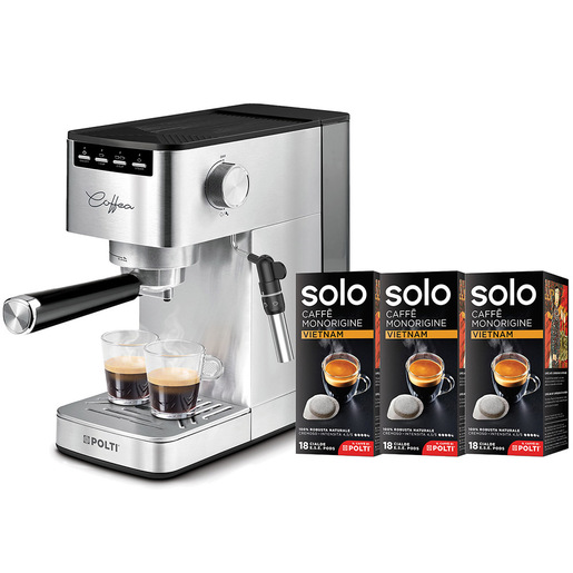 api-rest-00ed29448a7522f610cac04d7b9ea7e0-assets-6211e99ba3eaf9398ceb2bf46442cff8-preview-sgmConversionBaseFormat-sgmEbayProductFormat Polti Coffea P10S Macchina da caffè manuale con 54 cialde SOLO incluse