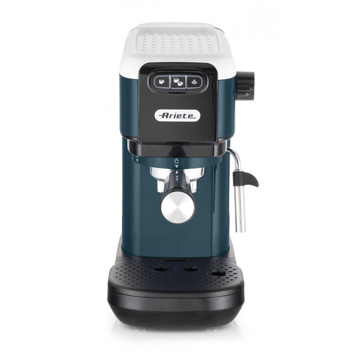 Ariete 1399 Macchina da caffè espresso Snow White, Per polvere e cialde ESE, 1300 W, Capacità 1,1L, 15 bar di pressione, Filtro 1, 2 tazze e cialda ES
