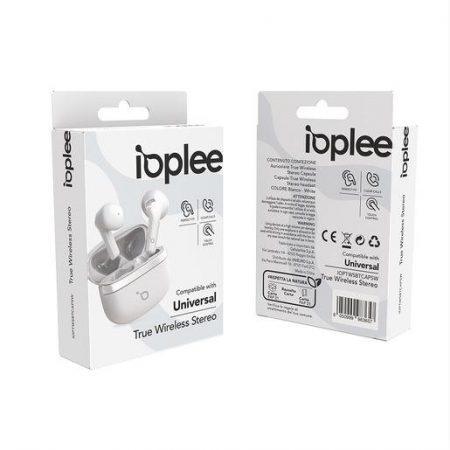 IOPLEE Auricolare True Wireless Stereo Capsula – Bianco