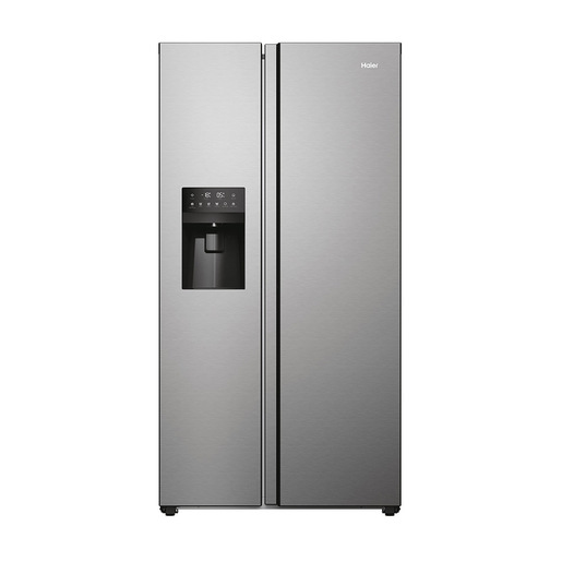Haier SBS 90 Serie 3 HSR3918EIMP frigorifero side-by-side Libera installazione 515 L E Platino, Acciaio inox