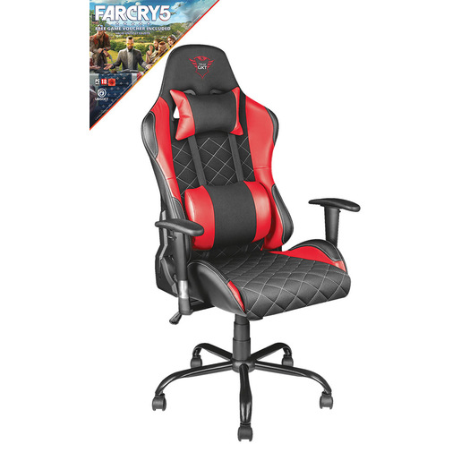 Trust GXT 707R Resto Sedia da gaming per PC Seduta imbottita Nero, Rosso