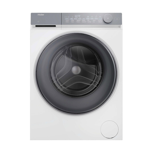 Haier HW80-B14367TU-IT lavatrice Caricamento frontale 8 kg 1400 Giri/min Argento, Bianco