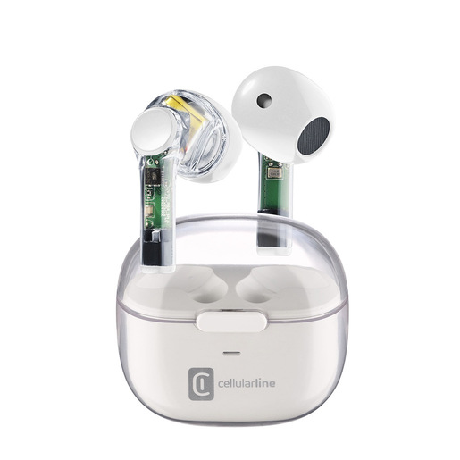 Cellularline FINE Auricolari Bluetooth® dal design originale e dalle finiture trasparenti