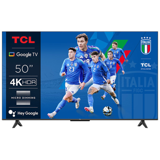TCL P655 Serie P65 Smart TV Ultra HD 4K 50'' 50P655, Dolby Audio, Controlli vocali, Google TV