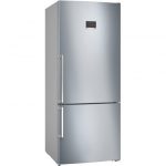 Bosch Serie 4 KGN76XIEP Frigorifero Combinato da libera installazione 186 x 75 cm Acciaio anti-impronta Classe E