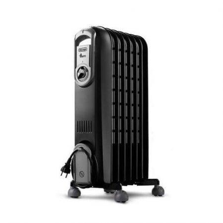 De’Longhi V550715.BG stufetta elettrica Interno Beige, Nero 1500 W Riscaldatore ambiente elettrico a olio