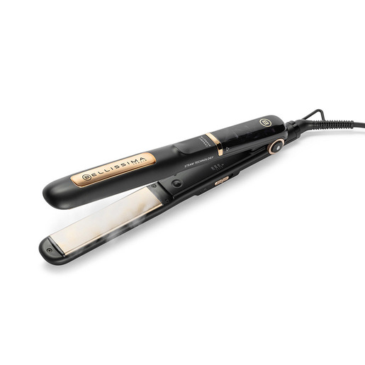 Beauty,  Straightener Bellissima Imetec Steam Ceramic & Keratin, Piastra per capelli a vapore, liscio a lungo, protezione dal calore, 3 temperature, Riscaldamento Rapido, P