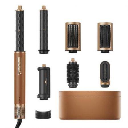Dreame AirStyle Pro 7-in-1, Asciugatura Rapida, 2 Cilindri Arricciacapelli, Volume e Styling, Riduzione Crespo, Confezione in Pelle, Sistema Magnetico