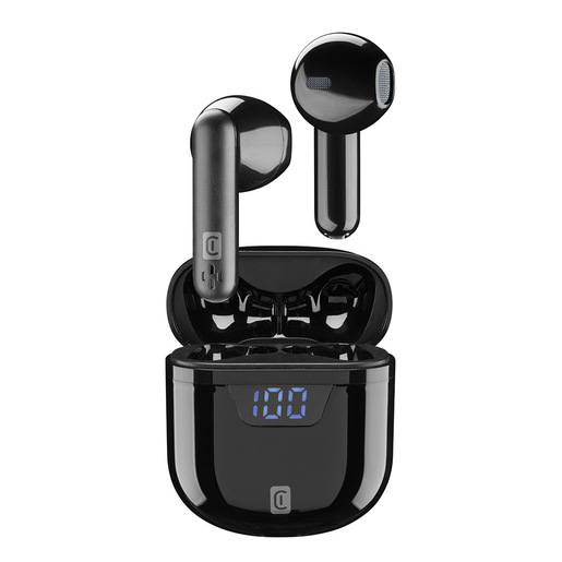 Cellularline SEEK Auricolari Bluetooth® dotati di display digitale con indicatore di batteria