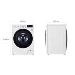 LG F4WV509SAE Lavatrice 9kg AI DD, Classe AAA, 1400 giri, TurboWash, Vapore