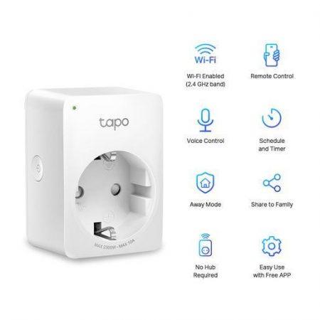 TP-Link Tapo P100 presa intelligente 2300 W Bianco