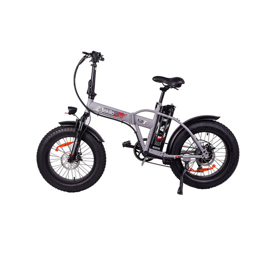 TEKLIO TF1 Fat Bike elettrica 20'' grigia in acciaio