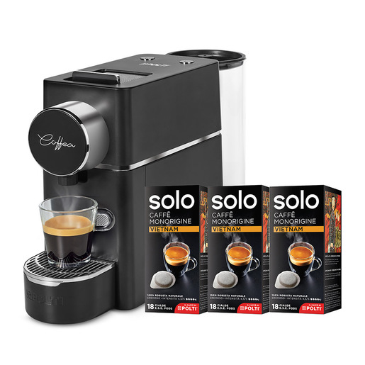 api-rest-00ed29448a7522f610cac04d7b9ea7e0-assets-ead4d0b092920448c34c3d7eec8d01ae-preview-sgmConversionBaseFormat-sgmEbayProductFormat Polti Coffea S18B Macchina da caffè a cialde E.S.E. con 54 cialde SOLO incluse