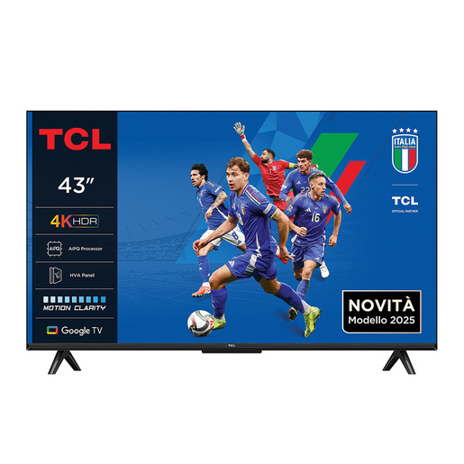 TCL P6K Serie Smart TV 4K Ultra HD 43'' 43P6K, Dolby Audio, HDR10+, Google TV