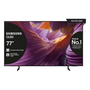 Samsung OLED AI TV 77” QE77S85FAEXZT 4K, Processore NQ4 AI Gen2, 4K AI Upscaling, Schermo antiriflesso, OLED HDR, Dolby Atmos & OTS Lite, Contour Design - |||||