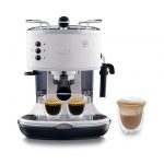DeLonghi ECO 311.W Libera installazione Manuale Macchina per espresso 1.4L 2tazze Nero, Acciaio inossidabile, Bianco