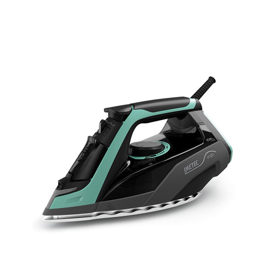 Imetec Onda F1, Ferro da Stiro a Vapore con Piastra a Onde Scorrevole Brevettata, 2400 W, Colpo di Vapore 200g, Serbatoio 300 ml, Tripla Protezione An