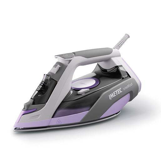 Imetec Intellifast, ferro da stiro a vapore, Tecnologia Intelli System, Impostazione automatica della temperatura, Piastra Ceramic Diamond, Protezione
