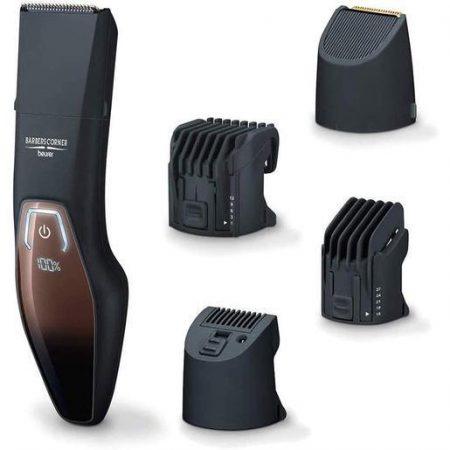 Beurer HR 4000 Regolabarba senza Fili con Batteria Ricaricabile, 4 Accessori e Lama con Rivestimento in Titanio