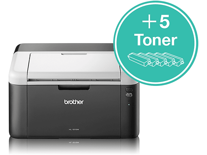 STAMPANTE LASER BROTHER HL1212W+5 TONER INCLUSI STAMPANTE LASER BROTHER HL1212W+5 TONER INCLUSI