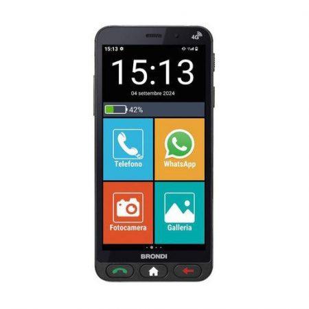 Brondi Amico Vero 4G 14,5 cm (5.7'') Doppia SIM Android 14 USB tipo-C 3 GB 32 GB 2800 mAh Nero