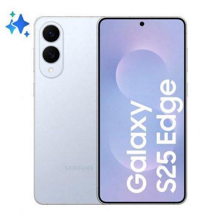 Samsung Galaxy S25 Edge, Smartphone AI, Display 6.7'' QHD+ Dynamic AMOLED 2X, Fotocamera 200MP, RAM 12GB, 512GB, 3.900 mAh, Titanium Icyblue