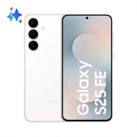 Samsung Galaxy S25 FE, Smartphone AI, Display Dynamic AMOLED 2X 6.7'', Fotocamera 50MP, 8GB RAM, 256GB, Batteria 4.900 mAh, White