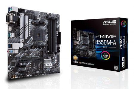 ASUS MB AMD B550, PRIME B550M-A/CSM, AM4 DDR4, DUAL M.2, HDMI, 90MB14I0-M0EAYC