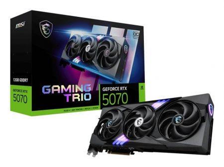 MSI GAMING GeForce RTX 5070 12G TRIO OC NVIDIA 12 GB GDDR7 MSI GAMING GeForce RTX 5070 12G TRIO OC NVIDIA 12 GB GDDR7