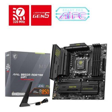 MSI MB AMD B850M MORTAR WIFI AM5,DDR5,QUALCOMM NCM865 MSI MB AMD B850M MORTAR WIFI AM5,DDR5,QUALCOMM NCM865
